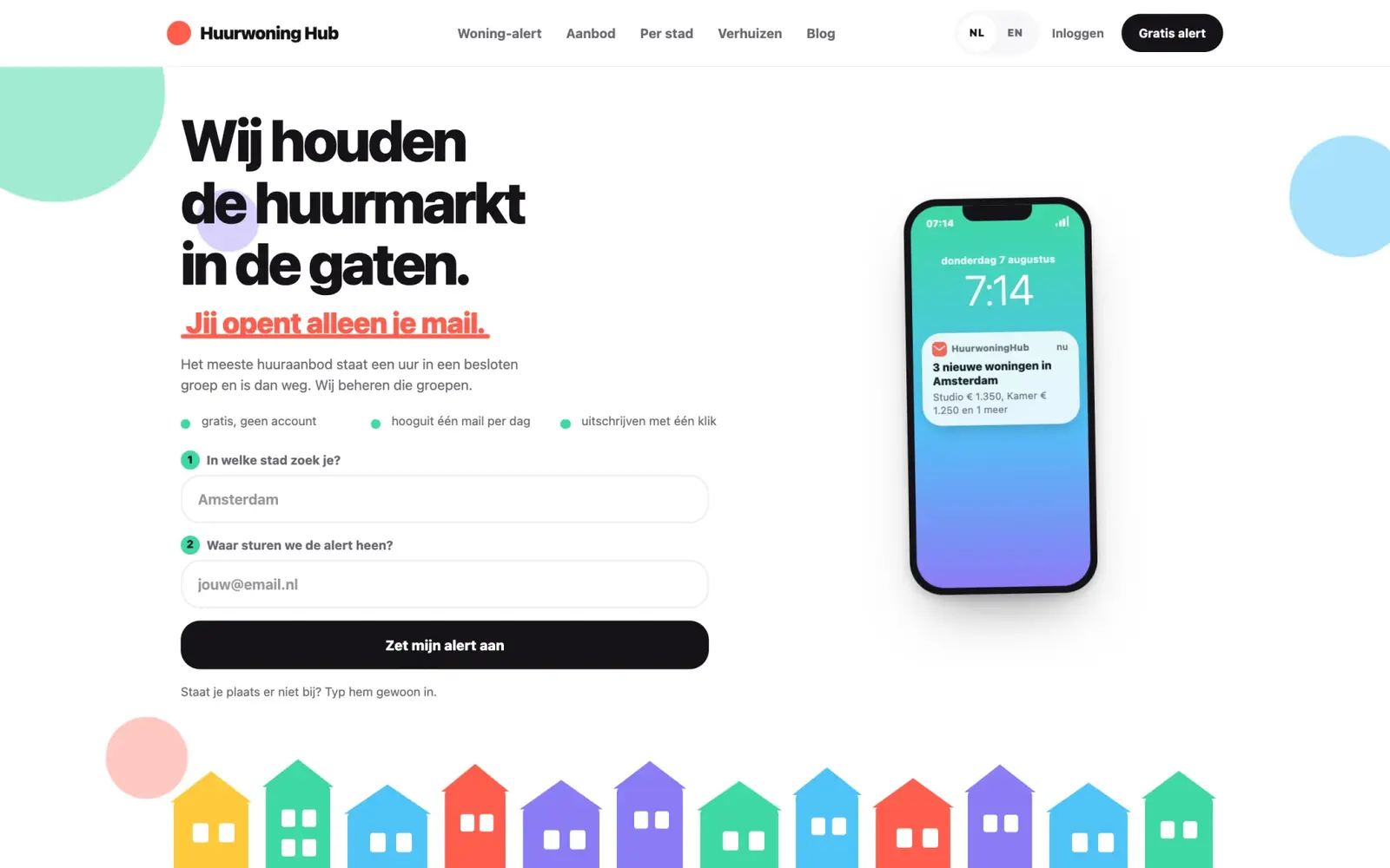 Website van HuurwoningHub